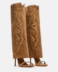 RAVINE WESTERN TAN SUEDE