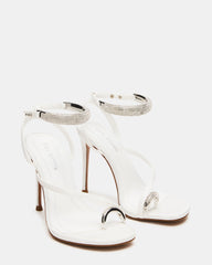 TIA RHINESTONES WHITE SATIN